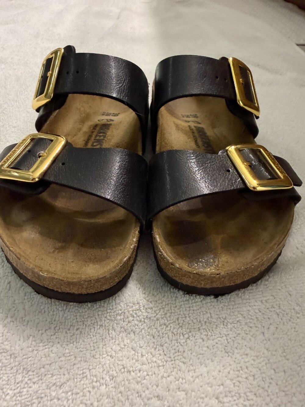 Birkenstock Arizone Big Buckle black size 9 - Picture 3 of 5